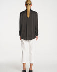 Soft Shirt | Mink Mirror Satin