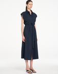 Slice Shirt Dress | French Navy