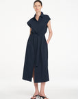 Slice Shirt Dress | French Navy