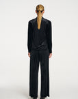 Drape Top | Black Velvet