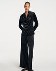 Palazzo Pant | Black Velvet