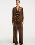 Drape Top | Nutmeg Velvet