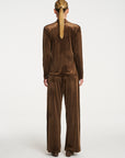 Drape Top | Nutmeg Velvet