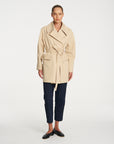 Wrap Trench | Bisque