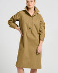 Jane Utility Shirt Dress | Tan
