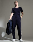 Base Layer Ribbed T-shirt | Navy