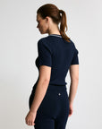 Base Layer Ribbed T-shirt | Navy