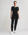 Base Layer Ribbed T-shirt | Black