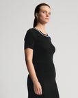 Base Layer Ribbed T-shirt | Black