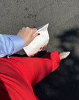 Capri Wide Leg Pant | Red