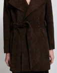 Henrietta Suede Coat | Espresso