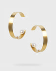 Core Earring | Gold and Pearl