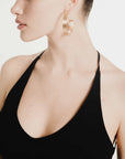 Core Earring | Gold and Pearl