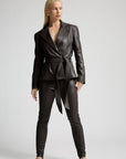 Daria Leather Jacket | Espresso