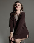 Parker Boyfriend Jumper | Espresso
