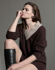 Parker Boyfriend Jumper | Espresso