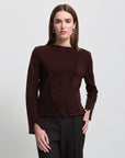 Maya Cashmere Blend Knit | Espresso