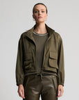 Simi Cropped Wind Breaker | Fern