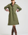 Jane Utility Shirt Dress | Khaki