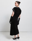 Christiana Suede Skirt | Black