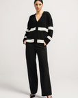 Ecuador Cardigan | Black/Chalk