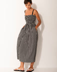 Mykonos Dress | Black and White Stripe