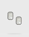 Lover Earring | Linen and Gunmetal