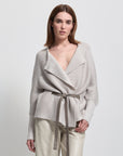 Eliana Cashmere Blend Knit | Oyster