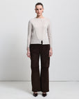 Maya Cashmere Blend Knit | Oyster