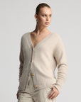Fluffy knit cardigan