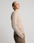 Gabriella Leather Skirt | Putty