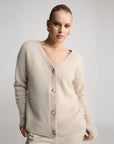 Fluffy knit cardigan