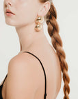 Romanesque Long Earring |Gold Shine