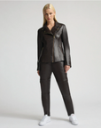 Reagan Leather Jogger | Espresso