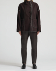 Regan Leather Jogger | Espresso