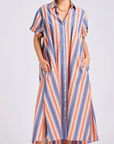 The Lucy Dress - Blue Sky Stripe