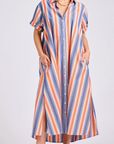 The Lucy Dress - Blue Sky Stripe