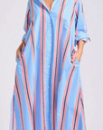 The Luna Dress | Nautical Stripe