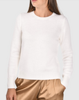 Merino Crew Neck Jumper | Winter White
