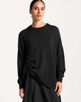 Alberca Tunic | Black Crepe Knit