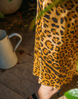 Emilia Bias Skirt | Leopard Silk