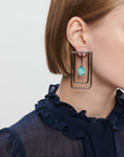 Daffodil Earrings | Gun Metal