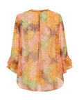 Capri Ruffle Top | Exotic Snake