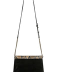 Siena Cross Body Bag | Snake and Black Suede