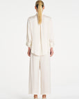 Resort Blouse | Ivory Mirror Satin
