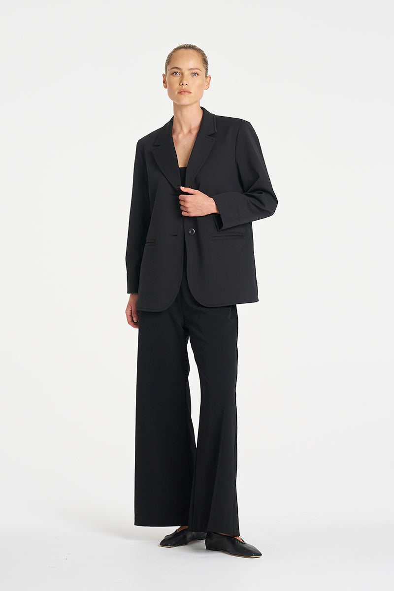 Suit Pant | Black Flex Weave