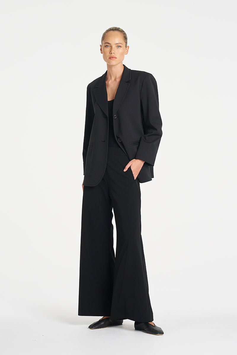 Suit Pant | Black Flex Weave
