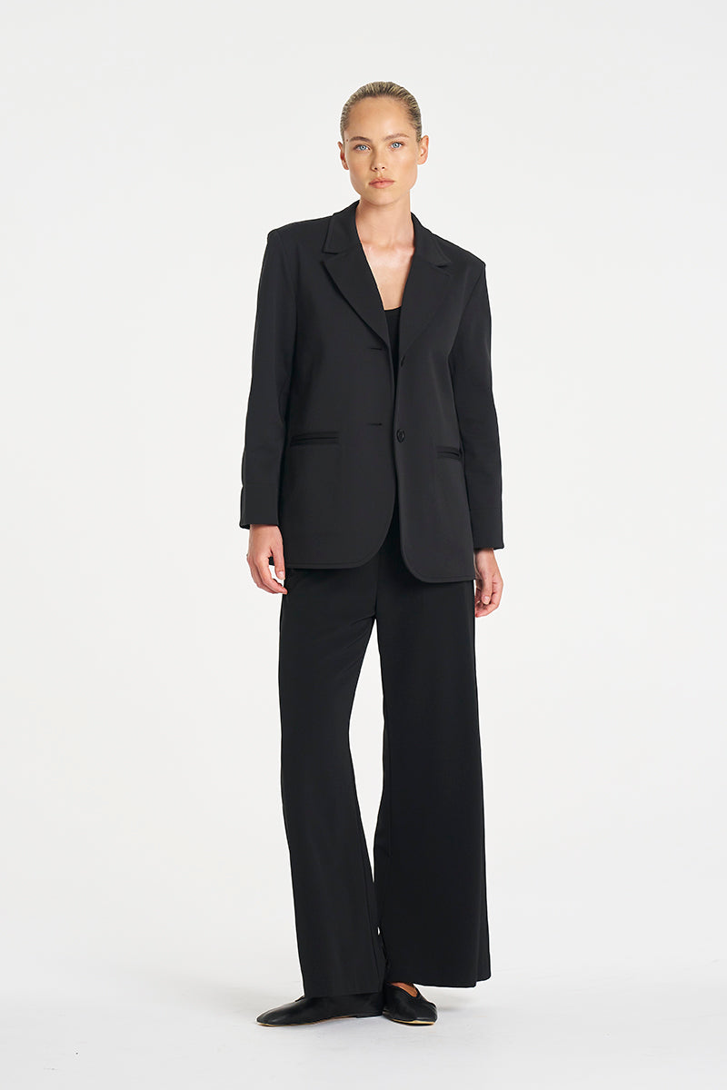 Suit Pant | Black Flex Weave