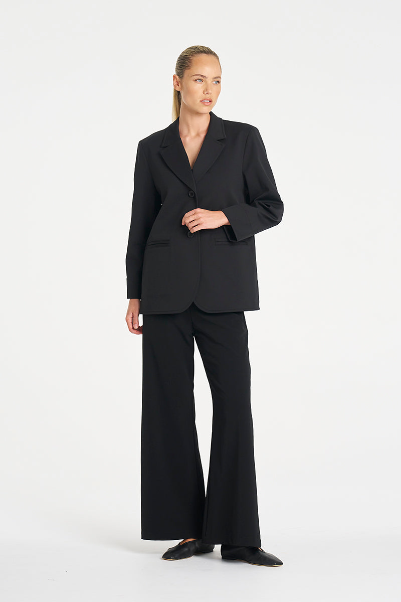 Suit Pant | Black Flex Weave