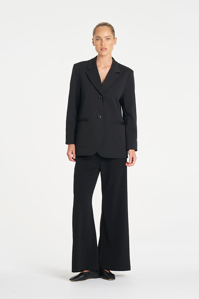 Suit Pant | Black Flex Weave